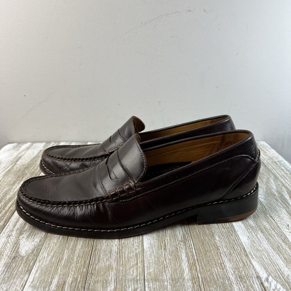 Cole Haan NikeAir Mens Penny Loafers Size 9M Brown Leather Slip On Shoe Comfy